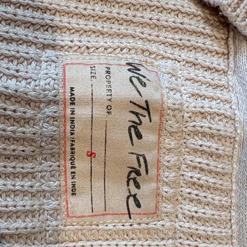 Free People Cream Cardigan Sweater - Picture 3 of 3